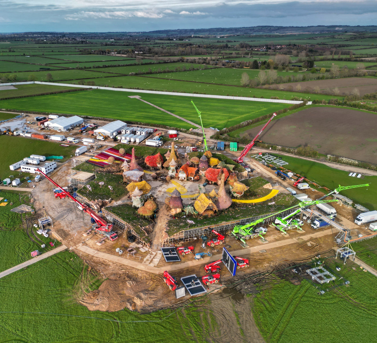 Aerial Photos of Wicked Film Set (2023)