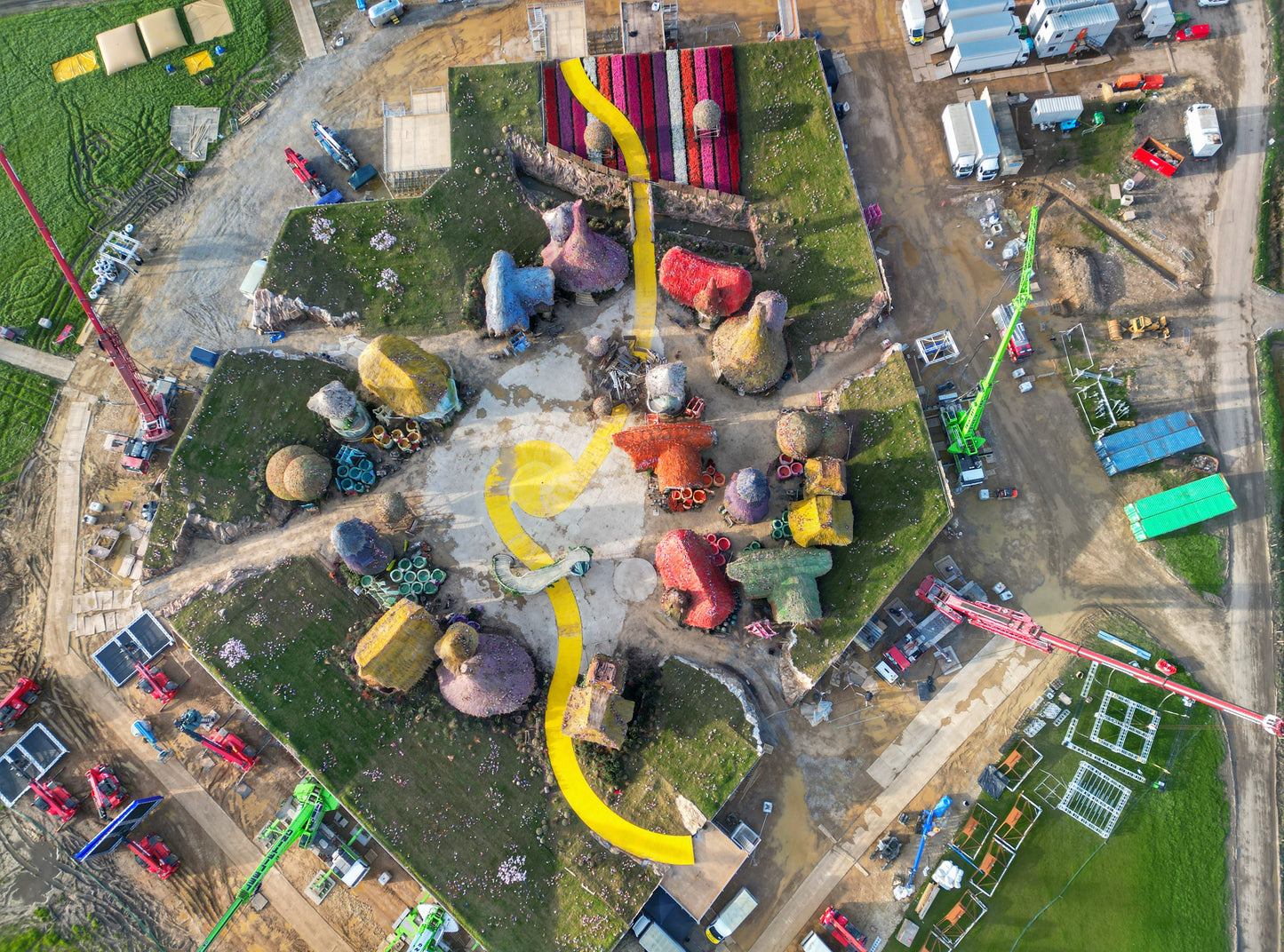 Aerial Photos of Wicked Film Set (2023)